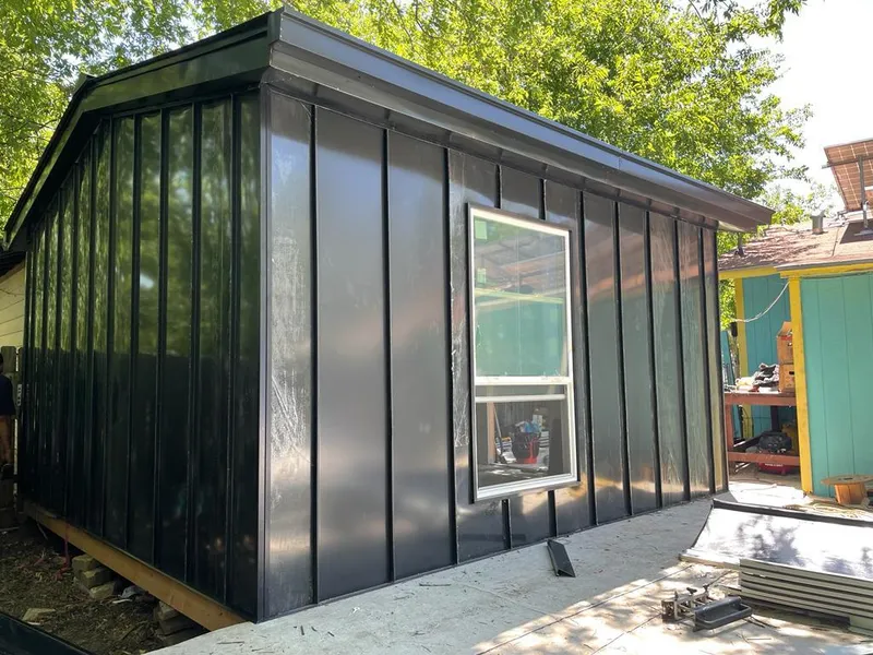 Black standing seam metal wall panels for Roof Inspection in Vandalia